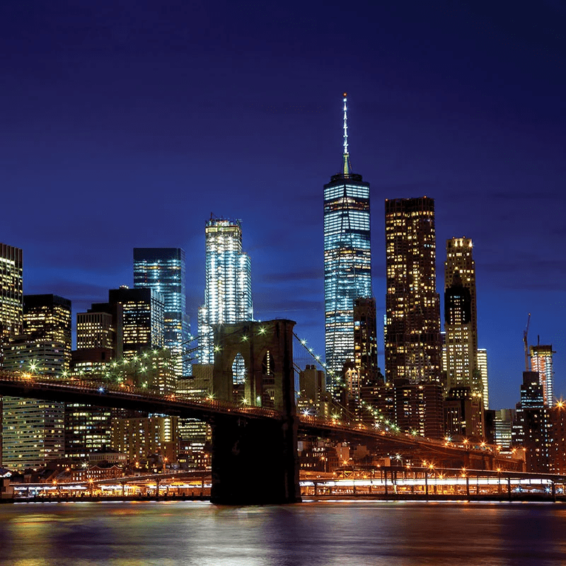 Bright city sky above Brooklyn Bridge.
Credit: photovs / iStock Editorial / Getty Images Plus

